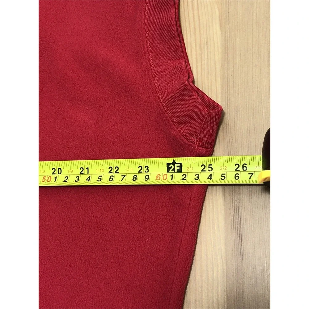 Maryland Terrapins Sweater Vest Mens Large Red Under Armour Fleece Script Terps